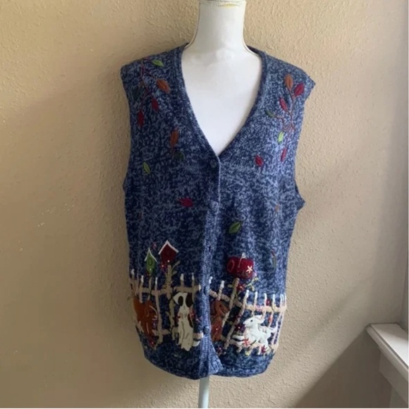 BOBBIE BROOKS KNITTED VEST (D0GS)  22W/24W (PLUS SIZE 2-3X) - Picture 3 of 7